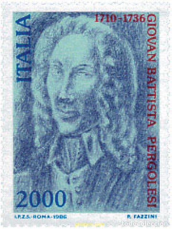 Sellos: 124586 MNH ITALIA 1986 250 ANIVERSARIO DE LA MUERTE DE PERGOLESI