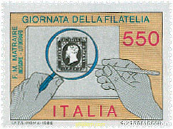 Sellos: 124608 MNH ITALIA 1986 DIA DEL SELLO