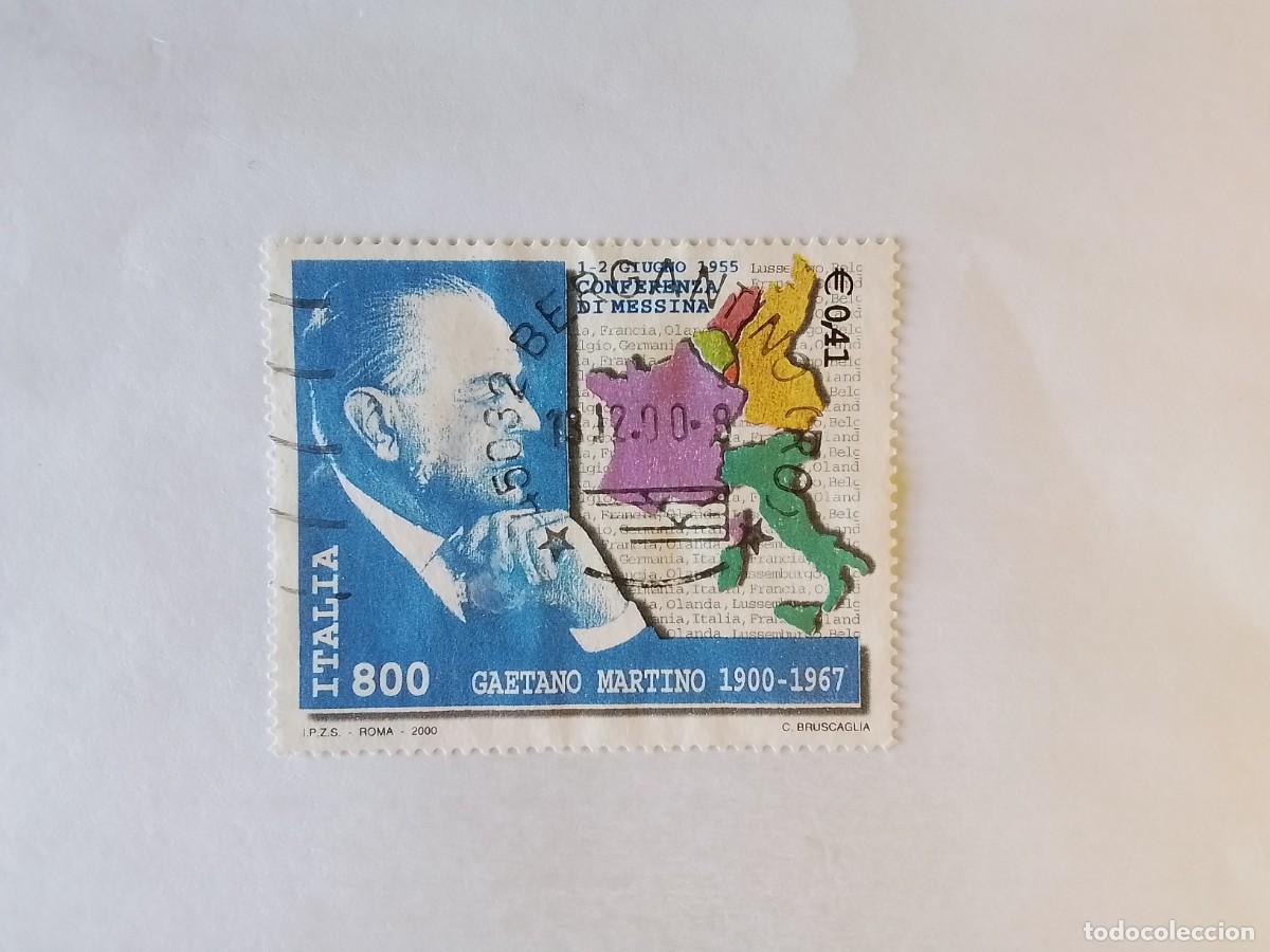 Sellos: A&Ntilde;O 2000 ITALIA SELLO USADO
