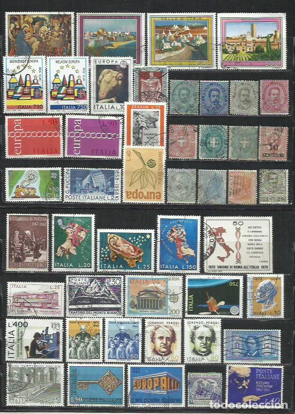 Sellos: Q868F-LOTE DE SELLOS ITALIA SIN TASAR,ANTIGUO, MODERNO, SIN TENER EN CUENTA EL VALOR.