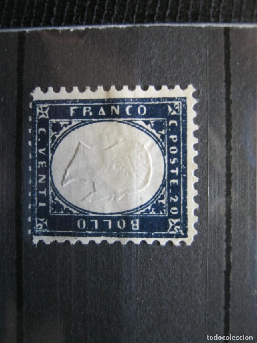 Sellos: ITALIA 1862 YVERT 3 NUEVO SIN GOMA PUNTO CLARO.