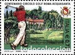Sellos: Italia 2003 SW-2890 &rdquo;C&iacute;rculo de Golf Acquasanta de Roma&rdquo;/ Nuevo, sin charnela, MNH.