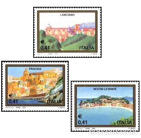 Sellos: Italia 2003 SW-2891/93 &rdquo;Turismo&rdquo;/ Nuevo, sin charnela, MNH.