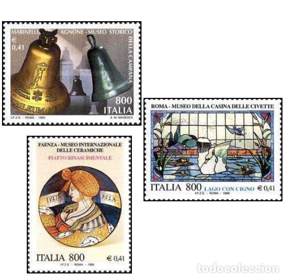 Sellos: Italia 1999 SW-2600/02 &rdquo;Museos Italianos&rdquo;/ Nuevo, sin charnela, MNH.