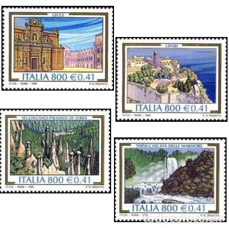 Sellos: Italia 1999 SW-2603/06 &rdquo;Turismo&rdquo;/ Nuevo, sin charnela, MNH.