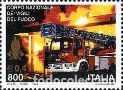 Sellos: Italia 1999 SW-2608 &rdquo;Servicio Nacional de Bomberos&rdquo;/ Nuevo, sin charnela, MNH.