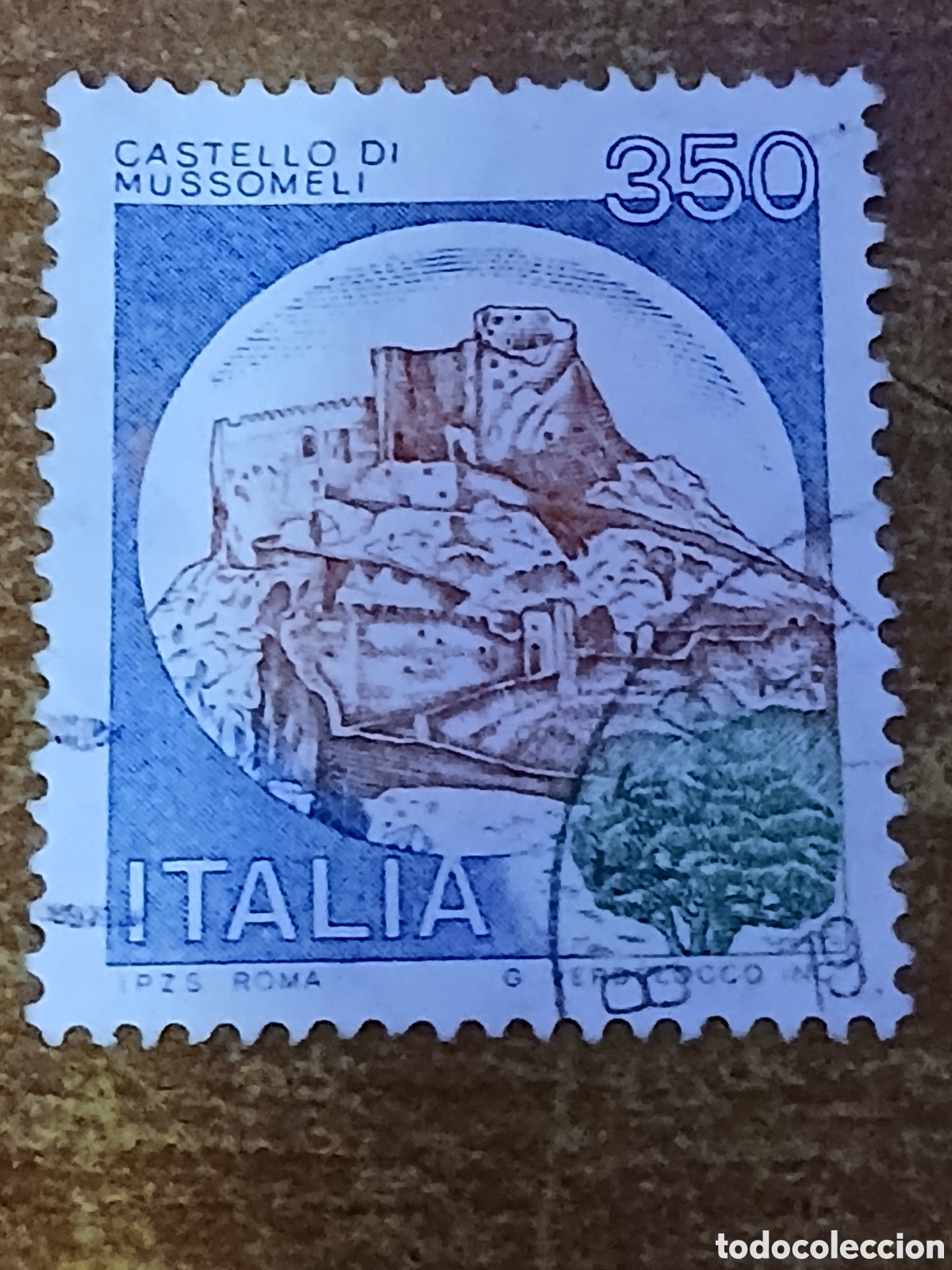 Sellos: Sello Italia 1.980 Castillo de Mussomelli