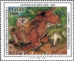 Sellos: Italia 1999 SW-2640 &rdquo;Antonio Ligabue, pintor&rdquo;./ Nuevo, sin charnela, MNH.