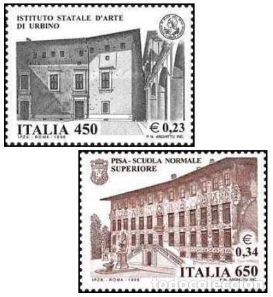 Sellos: Italia 1999 SW-2641/42 &rdquo;Escuelas italianas&rdquo;./ Nuevo, sin charnela, MNH.
