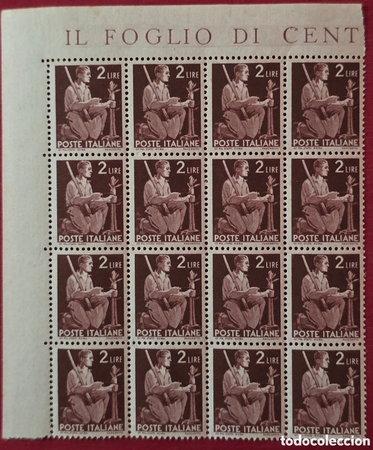 Sellos: Sellos Italia 1945 Campesino