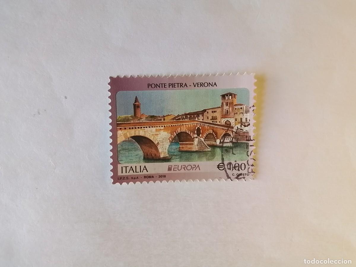 Sellos: A&Ntilde;O 2018 ITALIA SELLO USADO