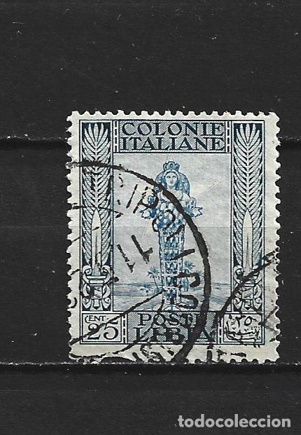 Sellos: LIBIA COLONIA ITALIANA YVERT NUM. 27 USADO