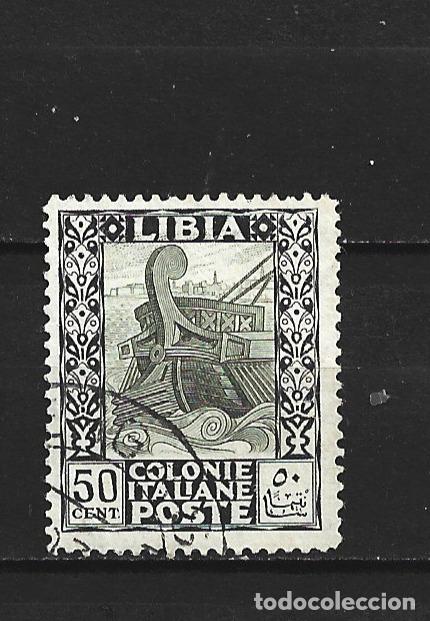 Sellos: LIBIA COLONIA ITALIANA YVERT NUM. 51 USADO