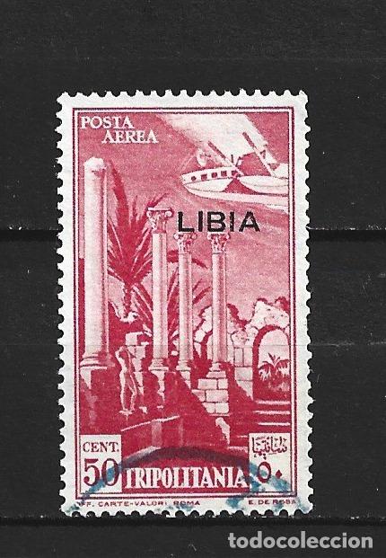 Sellos: LIBIA COLONIA ITALIANA CORREO AEREO YVERT NUM. 4 USADO