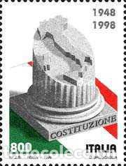 Sellos: Italia 1998, SW-2522 &rdquo; L Aniversario de la Constituci&oacute;n&rdquo;./ Nuevo, sin charnela. MNH.