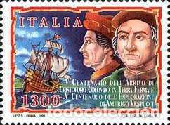 Sellos: Italia 1998, SW-2561 &rdquo;V Centenario: Col&oacute;n en Venezuela&rdquo;./ Nuevo, sin charnela. MNH.