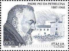 Sellos: Italia 1998, SW-2565 &rdquo;P&iacute;o de Pietrelcina (1968 - 1998)&rdquo;./ Nuevo, sin charnela. MNH.