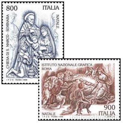 Sellos: Italia 1998, SW-2586/87 &rdquo;Navidad&rdquo;./ Nuevos, sin charnela. MNH.