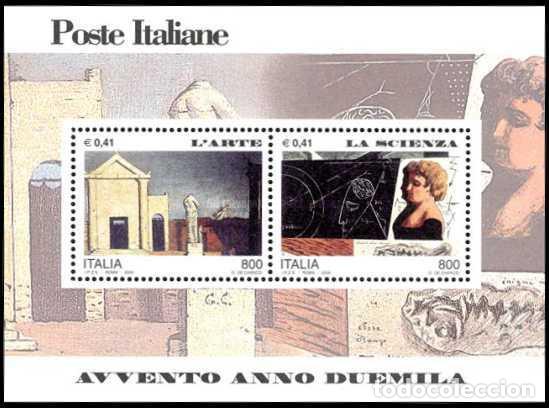 Sellos: Italia 2000, SW-2651/52HB &rdquo;A&ntilde;o 2000: Arte y Ciencia&rdquo;./ Nuevo, sin charnela. MNH.