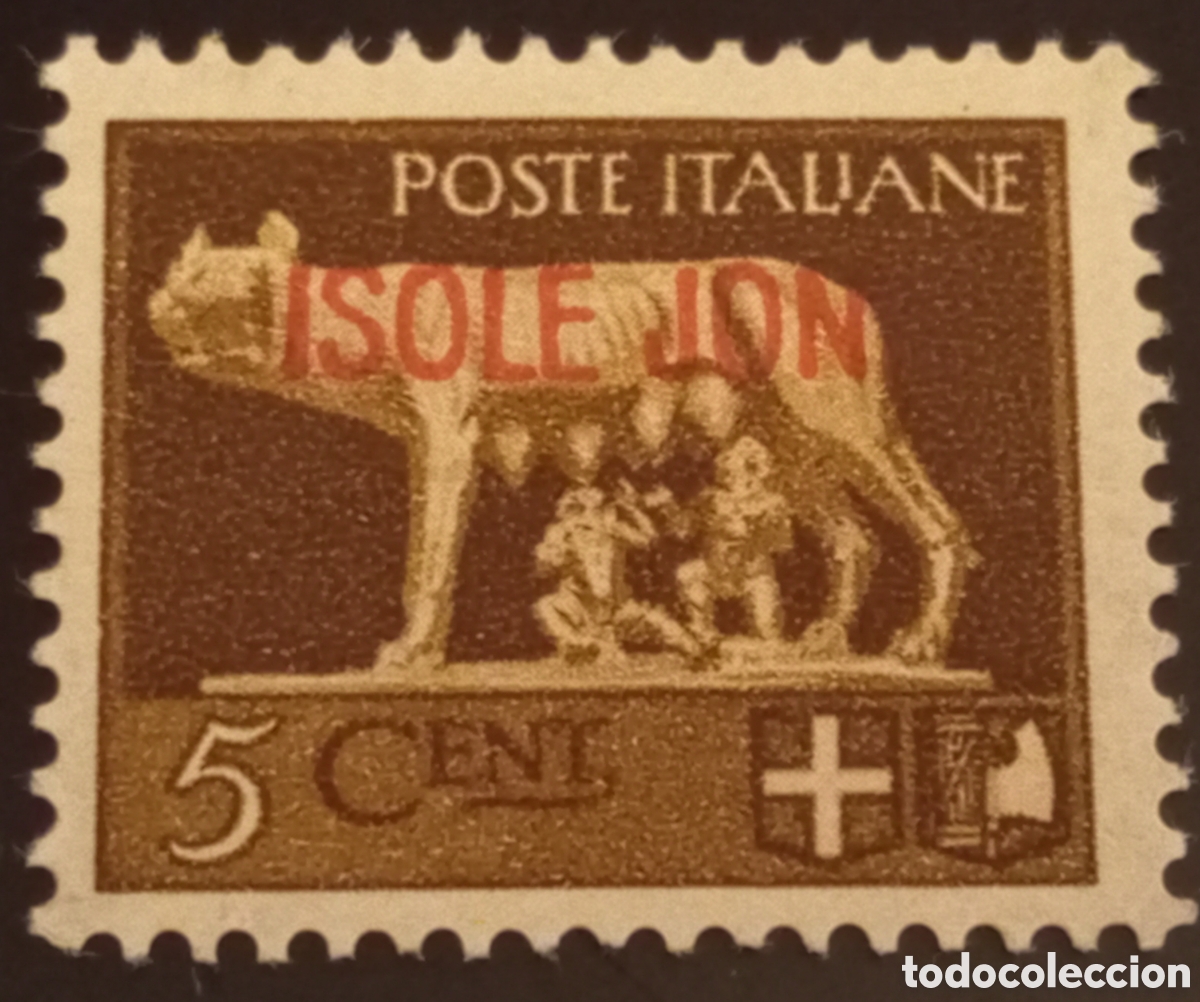 Sellos: 1941 Italia Ocupaci&oacute;n Islas J&oacute;nicas - Loba Capitolina 5c - Cat. Sassone N. 1 MNH