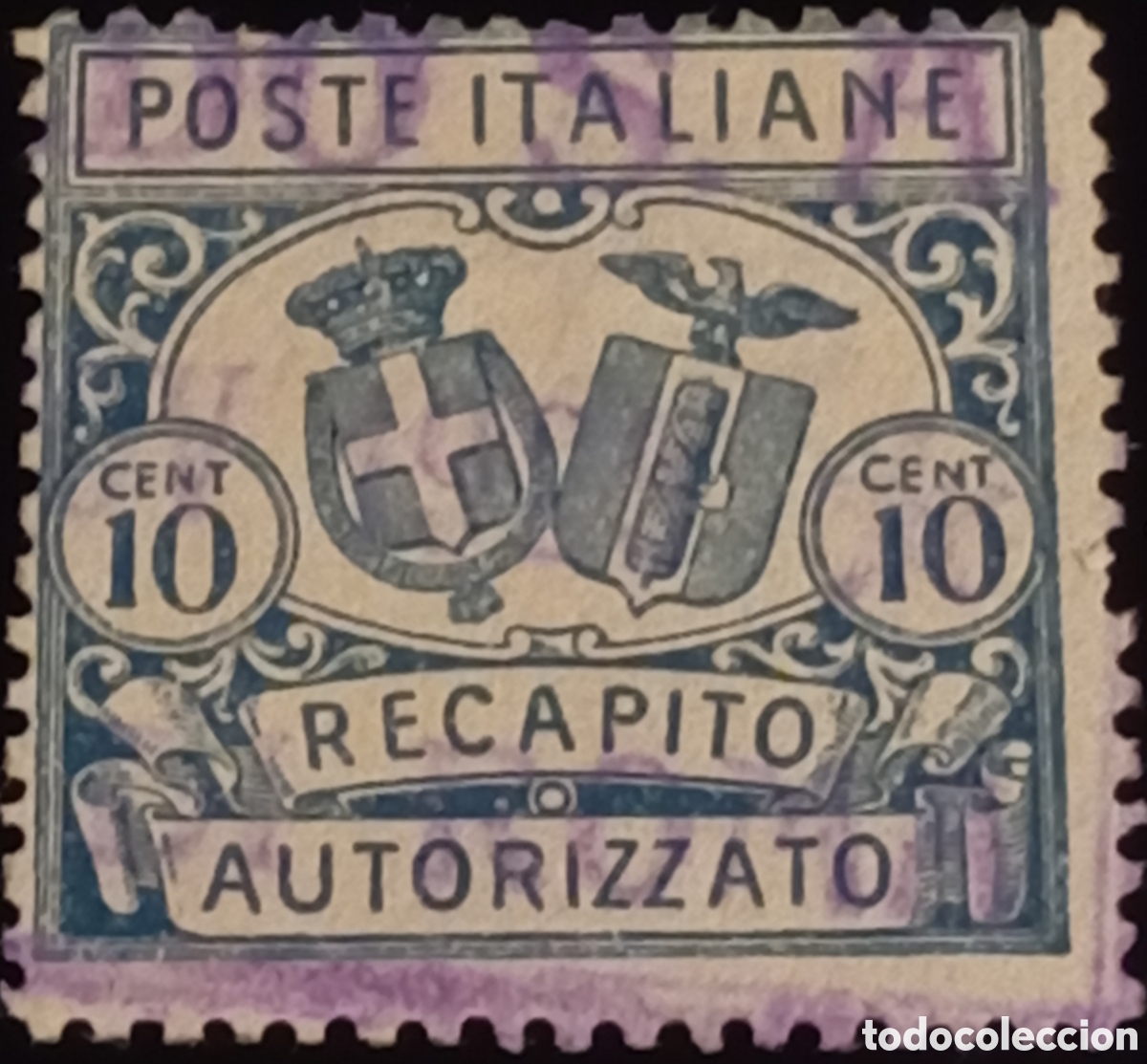 Sellos: Reino de Italia 1928 - Sello Recapito Autorizzato 10 Cent - Sassone 1