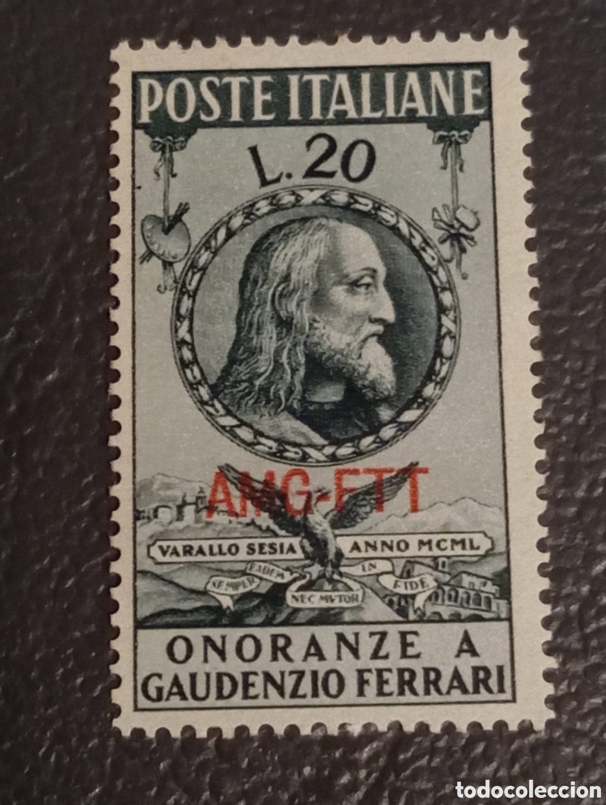 Sellos: 1950 Trieste A - L. 20 Gaudenzio Ferrari - Sassone N. 75 / Scott 76 - MNH