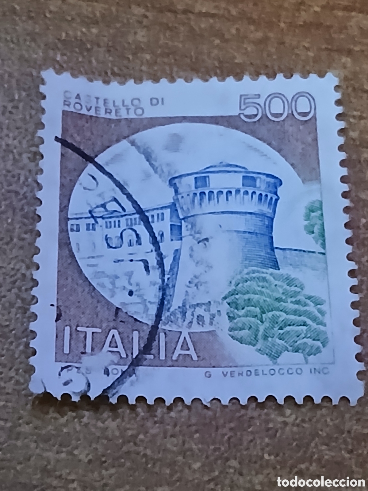 Sellos: Sello Italia 1.980 Castillo di Roverento