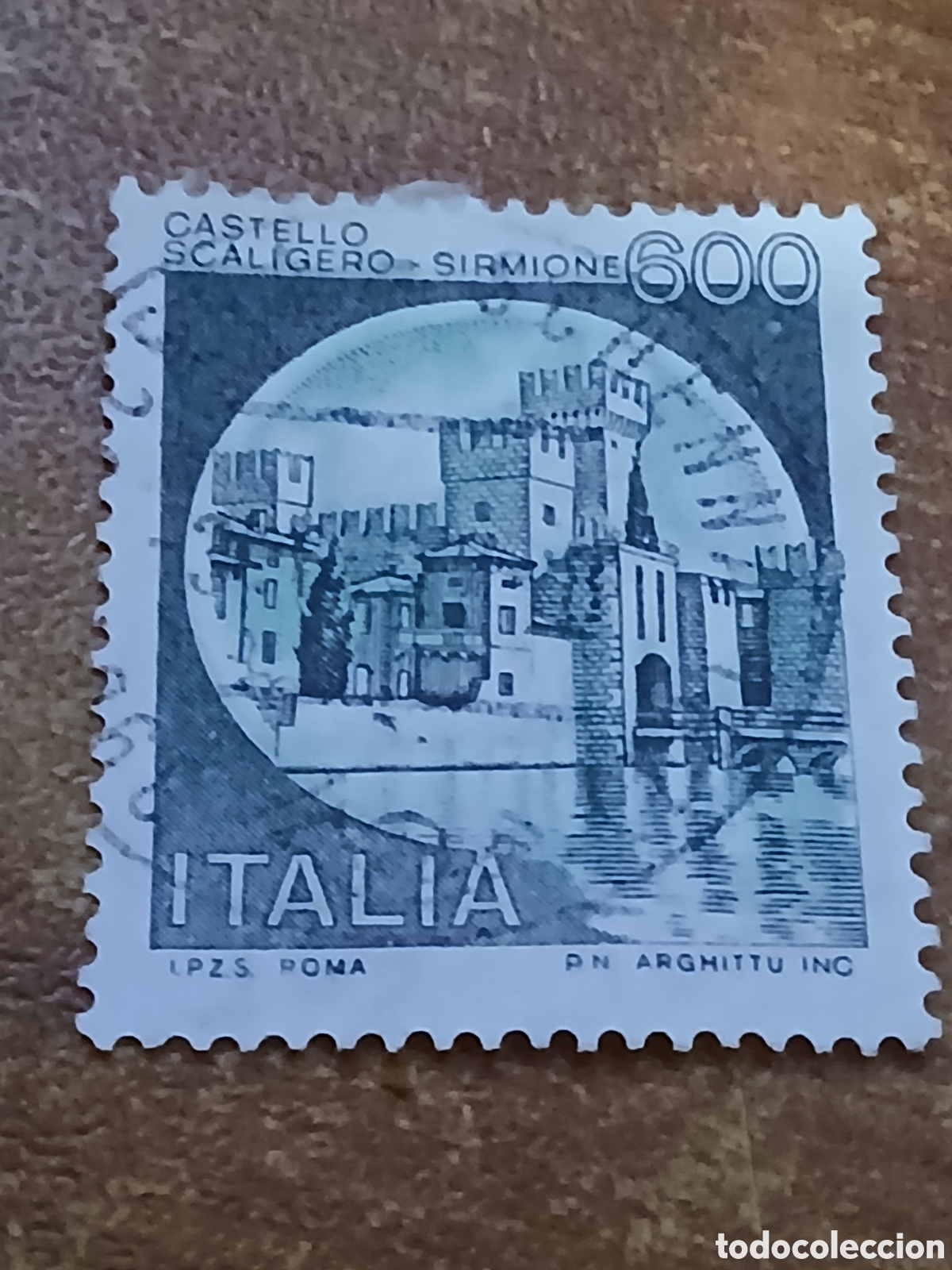 Sellos: Sello Italia 1.980 Castillo Scaligero Sirmione