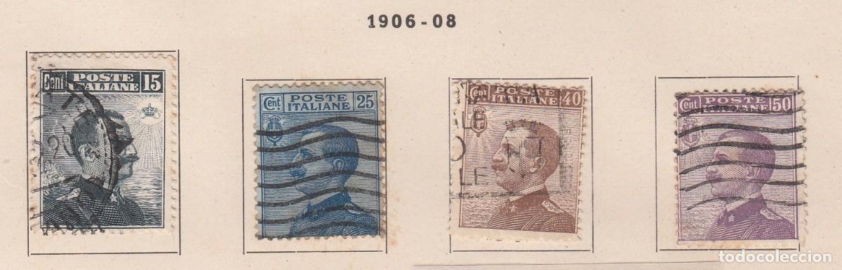 Sellos: ITALIA 1906-1908 - VITTORIO EMMANUELLE III - YVERT 78/81