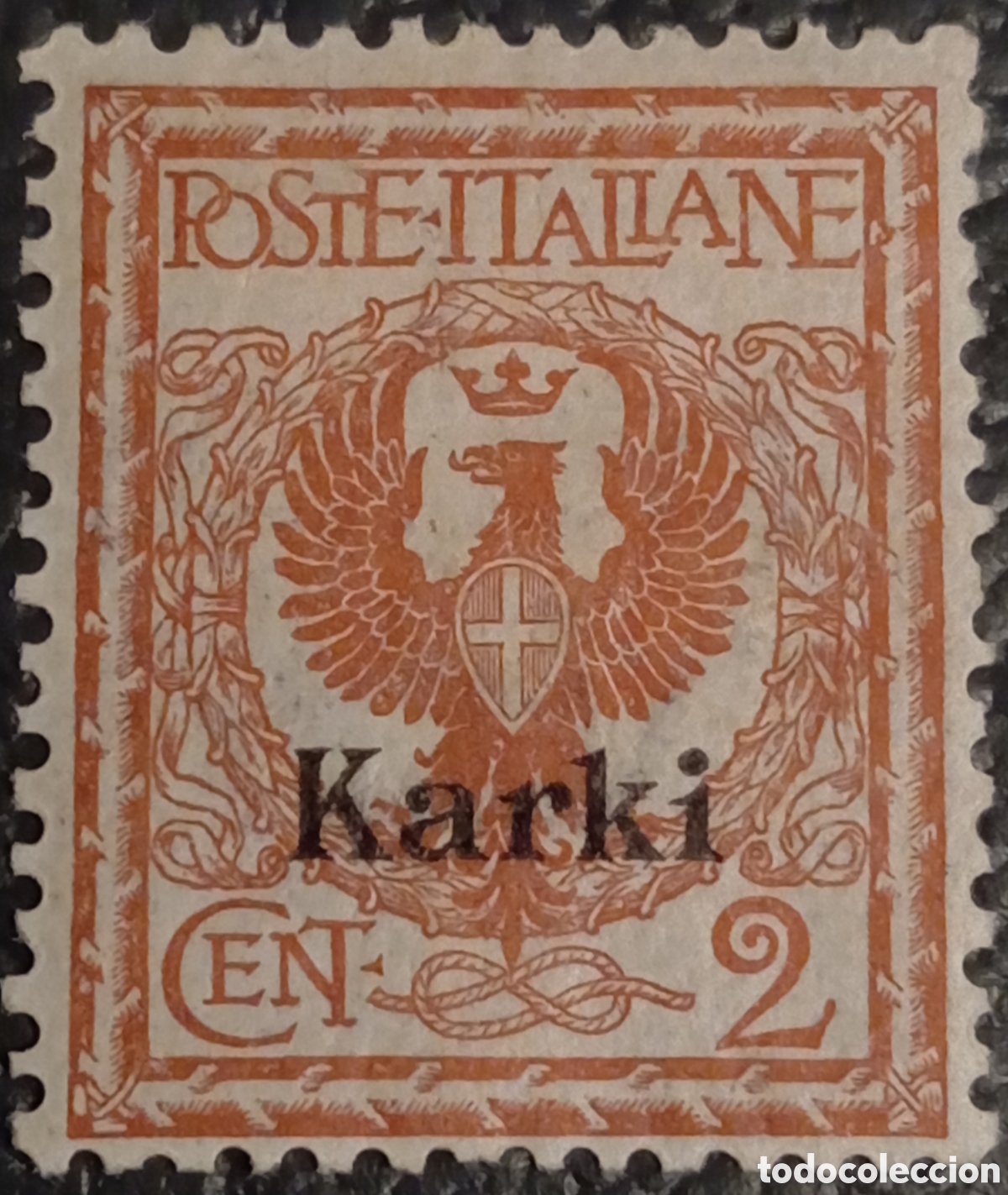 Sellos: Italia 1912 Ocupaci&oacute;n Islas Egeo Karki - Sassone N&ordm; 1 - 2c Marr&oacute;n - MH