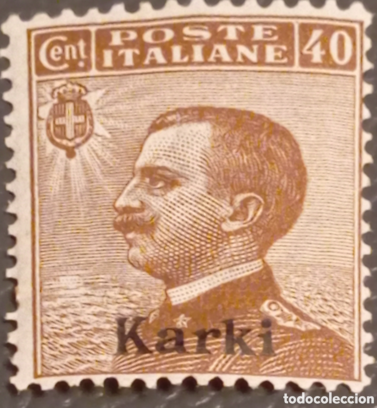 Sellos: Sello Karki 1912 - 40 Cts Michetti - Cat. Sassone N. 8 / Unificato N. 8 - MNH