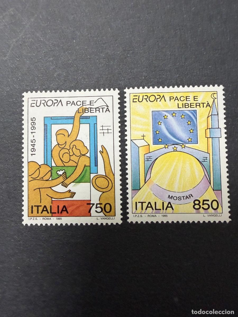 Sellos: ITALIA, 1995. YVERT 2110/11. TEMA EUROPA CEPT. SERIE COMPLETA. NUEVO. SIN FIJASELLOS.
