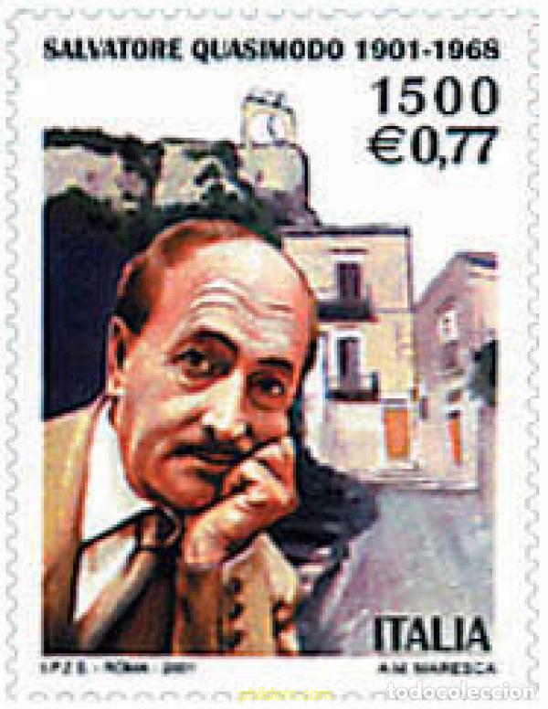 Sellos: 79014 MNH ITALIA 2001 CENTENARIO DEL NACIMIENTO DE SALVATORE QUASIMODO