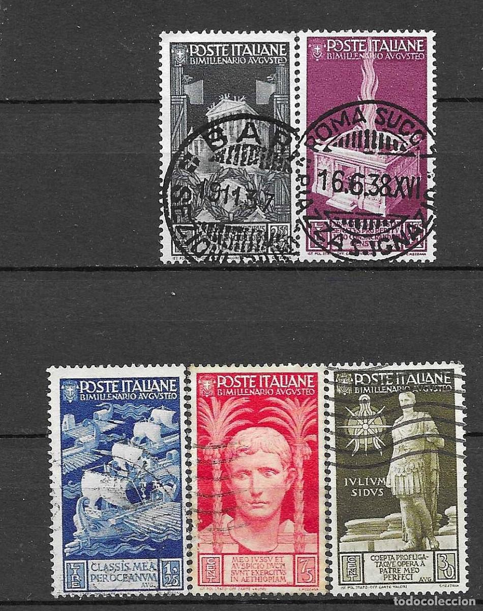 Sellos: ITALIA- 1937- USADO - BIMILENARIO NACIMIENTO CESAR AUUSTO- SERIE COMPLETA