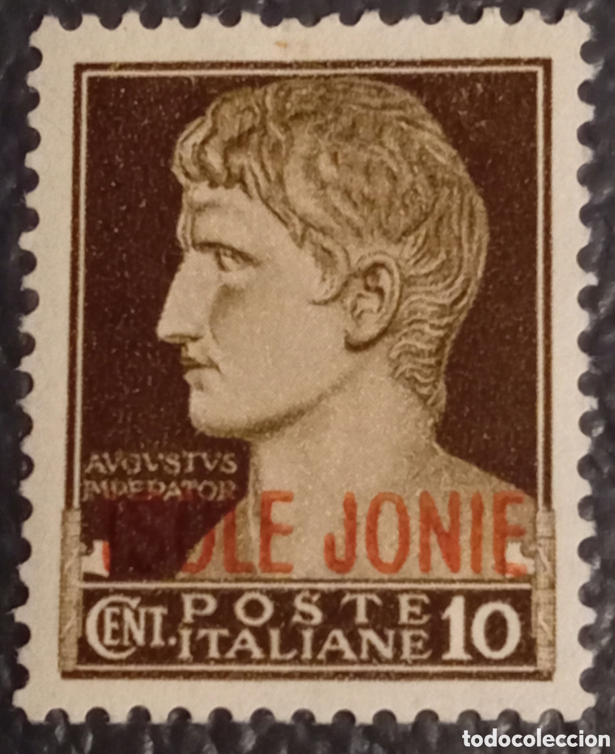 Sellos: Sello Ocupaci&oacute;n Italiana Islas J&oacute;nicas 1941 - Augusto 10c - Sassone N. 2 MH