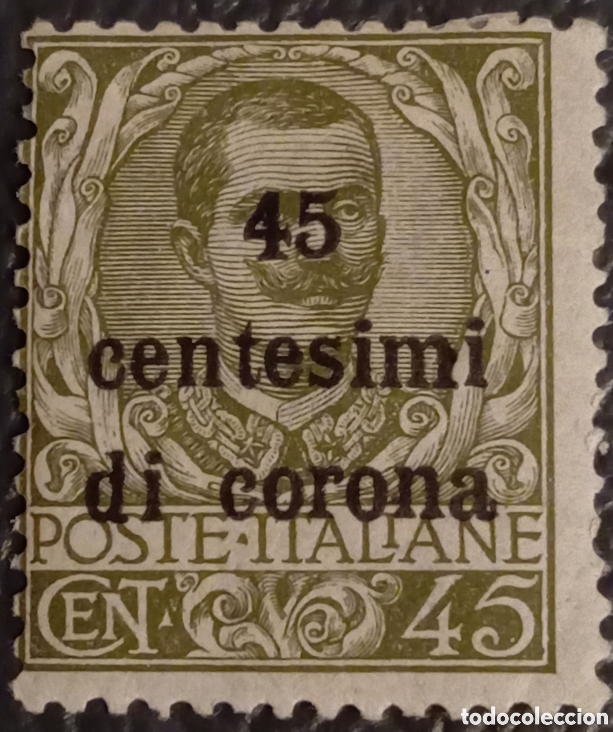 Sellos: Sello Italia 1919 Ocupaci&oacute;n Territorios Austr&iacute;acos 45c di Corona * / MH