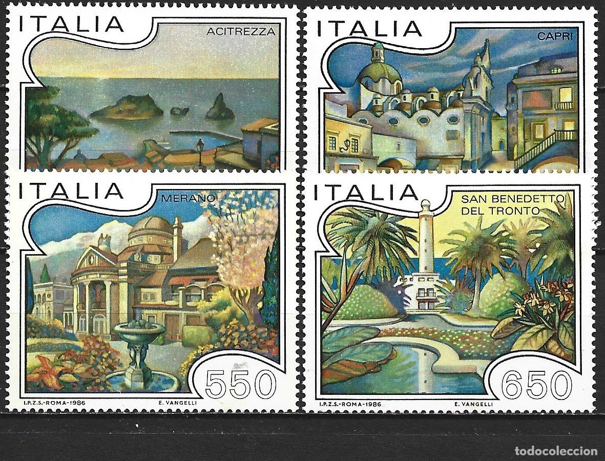 Sellos: ITALIA YVERT NUM. 1696/1699 ** SERIE COMPLETA SIN FIJASELLOS