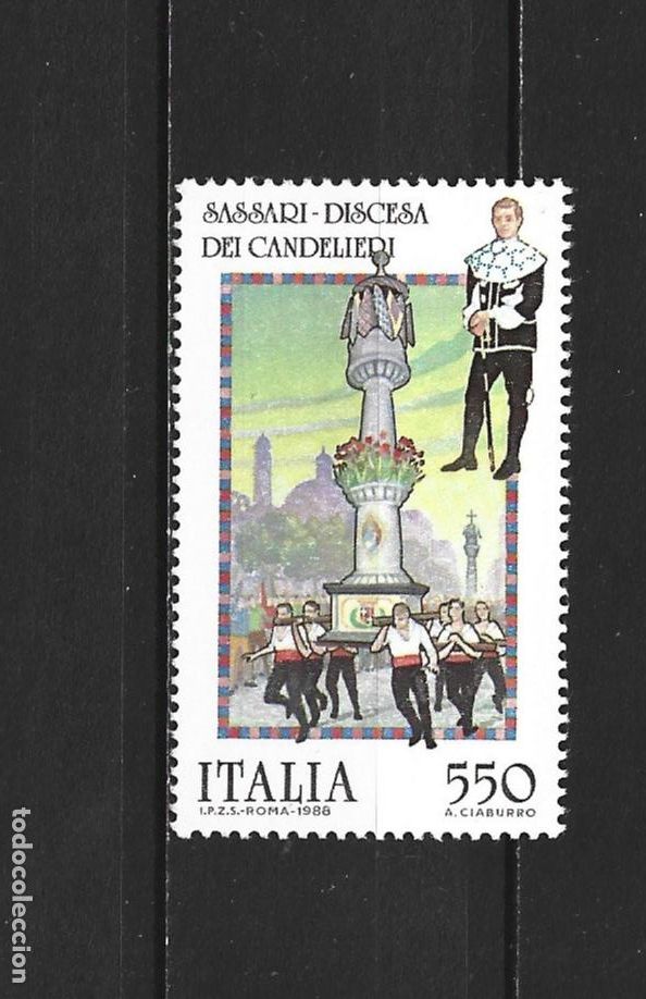 Sellos: ITALIA YVERT NUM. 1789 ** SERIE COMPLETA SIN FIJASELLOS