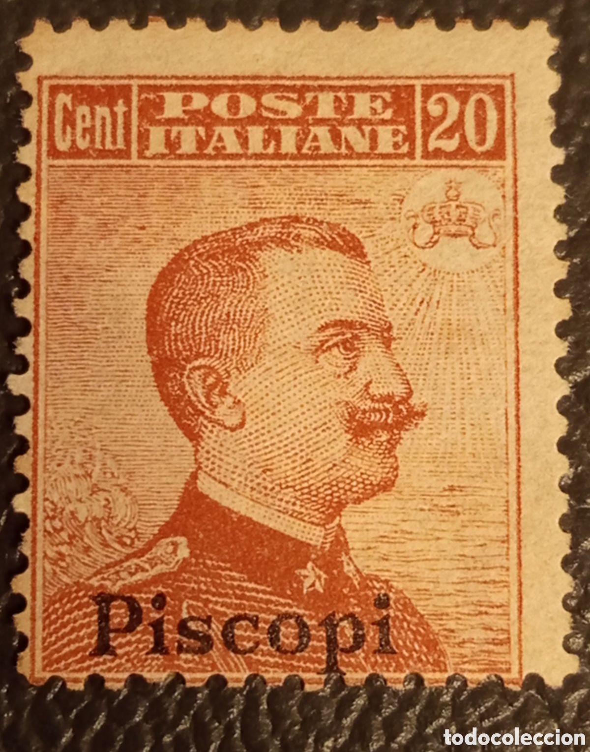 Sellos: Sello Piscopi Egeo 1917 - 20c Michetti Sin Filigrana - Sassone N. 9 MH