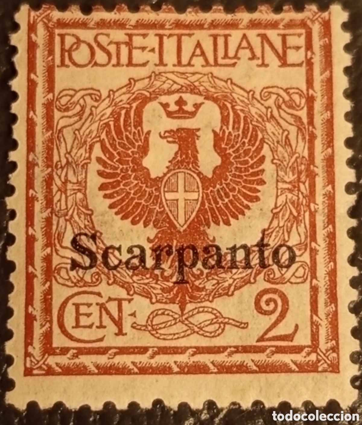Sellos: Sello Italia Islas Egeo Scarpanto 1912 - 2c Floreale Scott #1 MH
