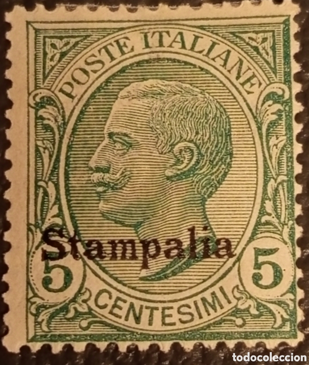 Sellos: Sello Colonias Italianas Stampalia 1912 - 5 Centesimi MiNr. 3 MH