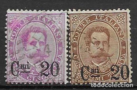 Sellos: ITALIA- 1890- USADOS - SOBRECARGADOS