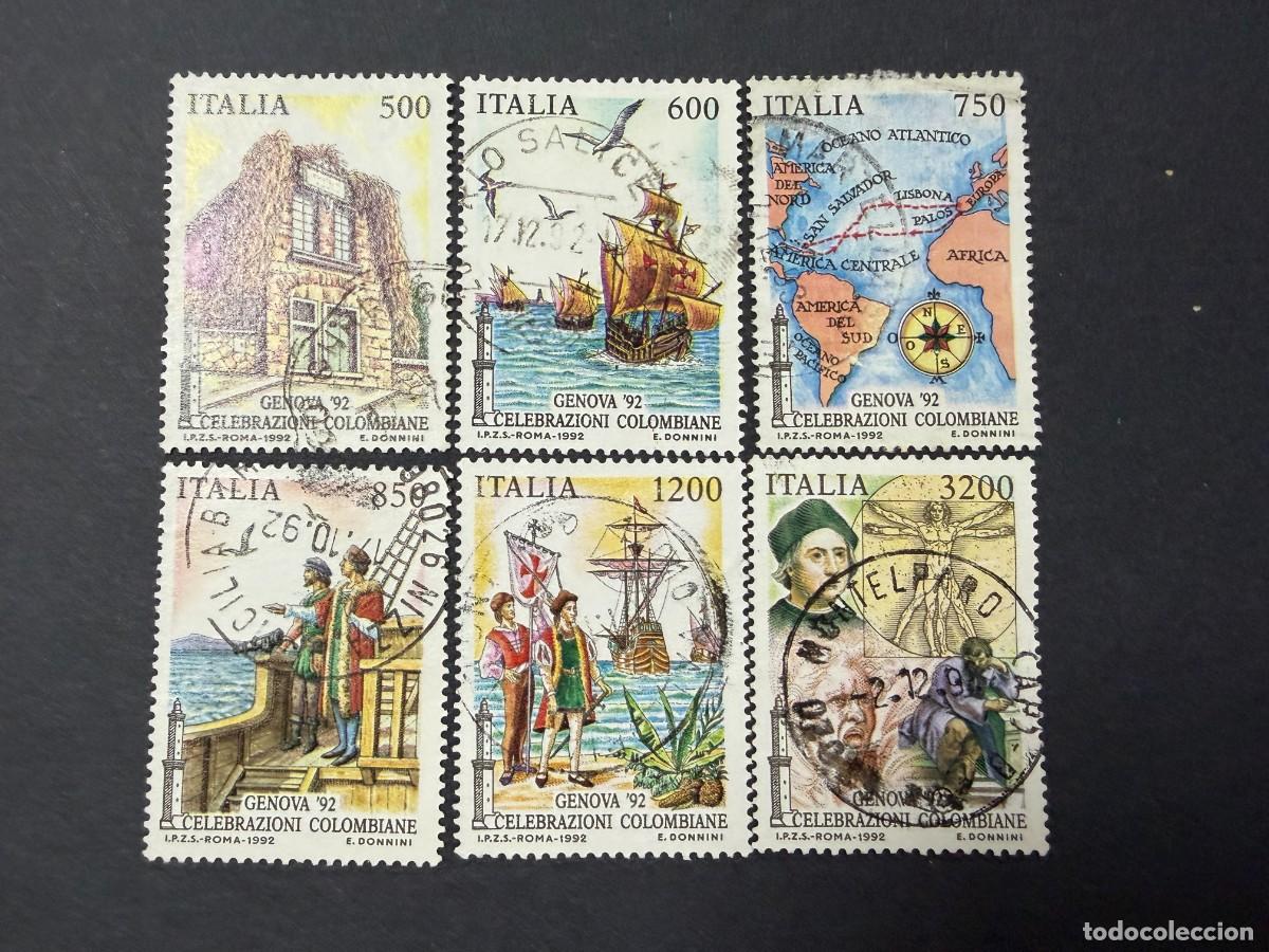 Selos: FRANCIA, 1992. YVERT 1976/81. CELEBRACIONES COLOMBIANAS. SERIE COMPLETO. USADOS