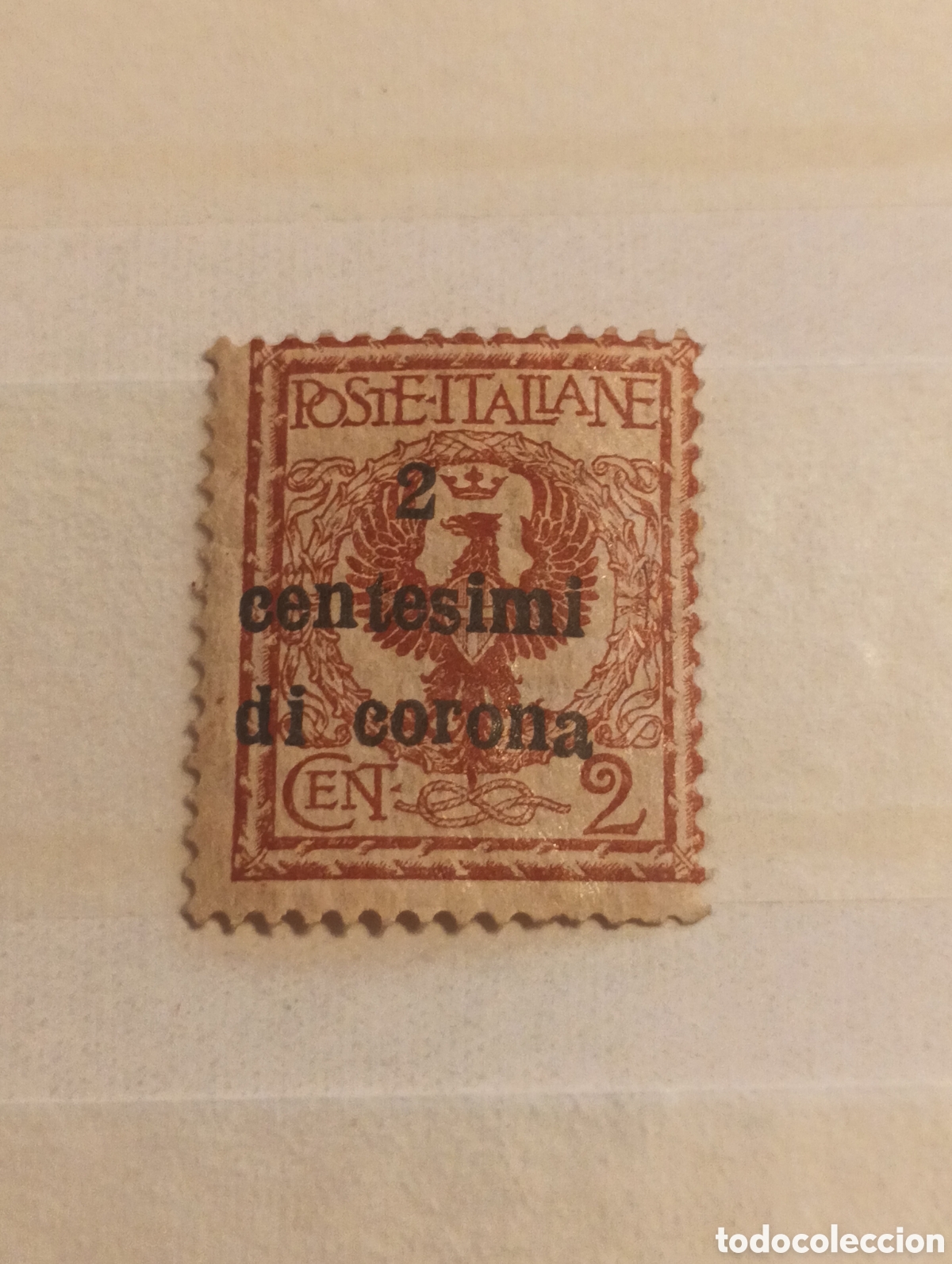 Sellos: Sello Italia 1912 - 2c Floreale Scott #1 MH nuevo con goma 2 centecimi di corona