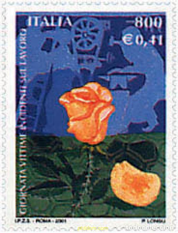 Sellos: 90854 MNH ITALIA 2001 DIA DE LAS VICTIMAS EN ACCIDENTES LABORALES