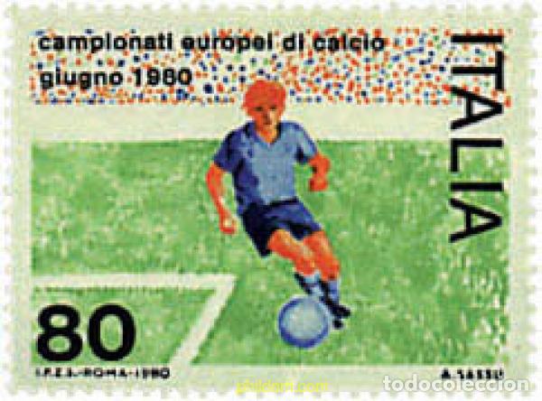 Selos: 67030 MNH ITALIA 1980 CAMPEONATOS DE EUROPA DE FUTBOL