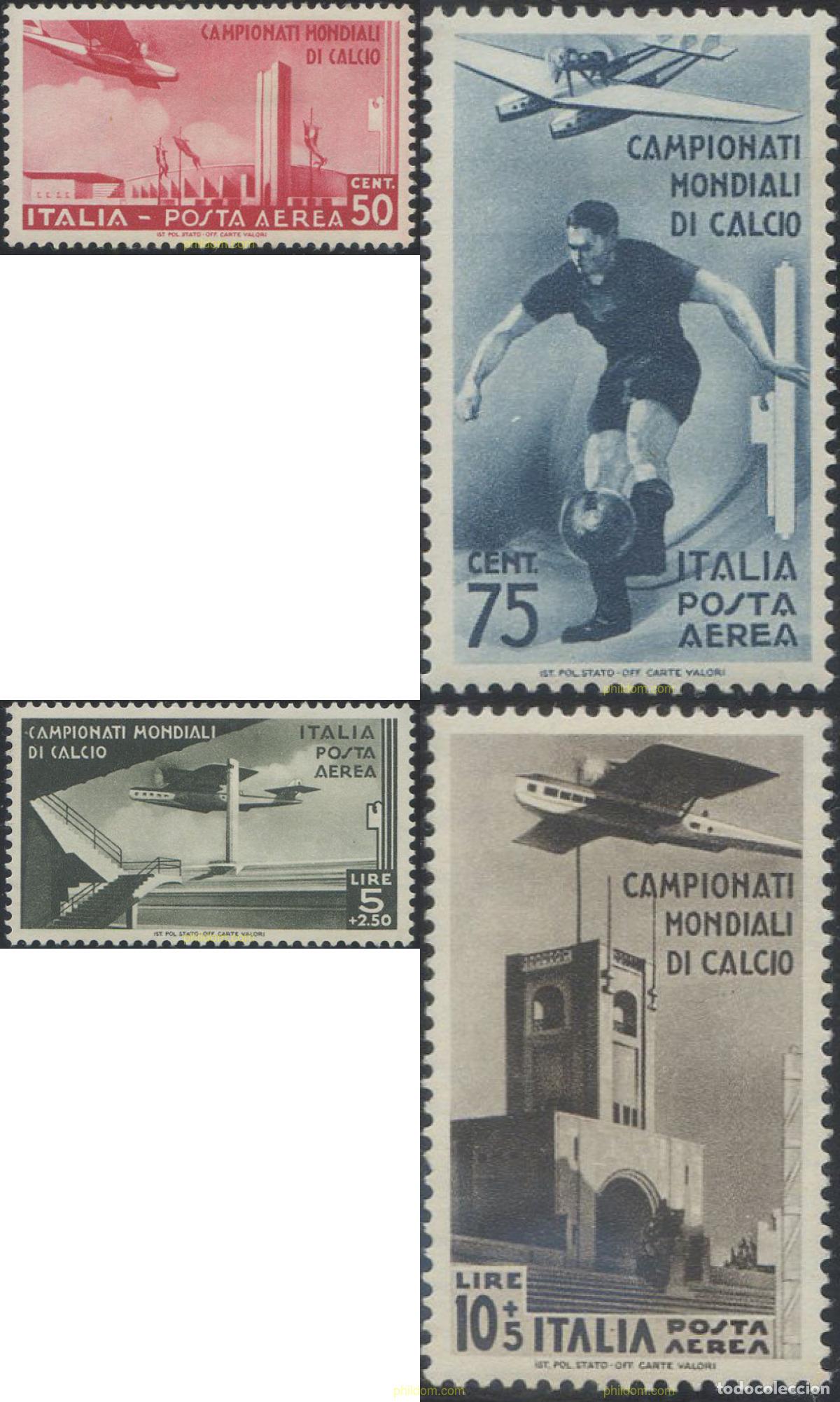 Sellos: 657126 HINGED ITALIA 1934 COPA DEL MUNDO DE FUTBOL. ITALIA-34