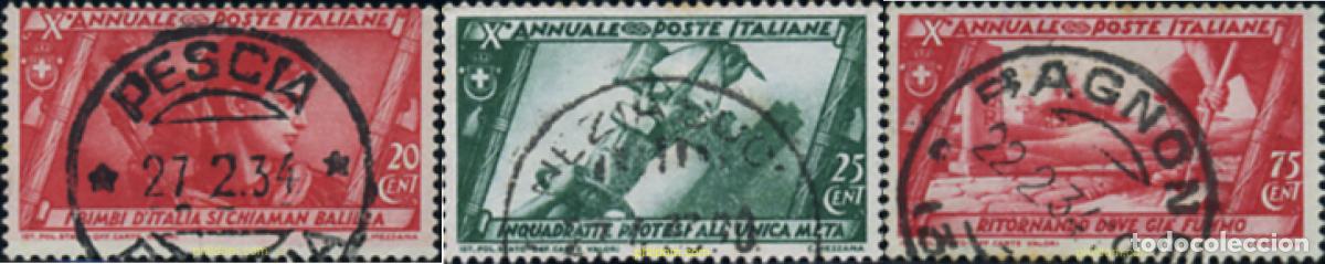 Sellos: 356123 USED ITALIA 1932 10 ANIVERSARIO DE LA MARCHA HASTA ROMA