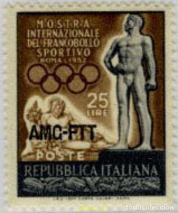 Sellos: 29149 MNH TRIESTE Zona A 1952 EXPOSICION INTERNACIONAL DEL SELLO DEPORTIVO