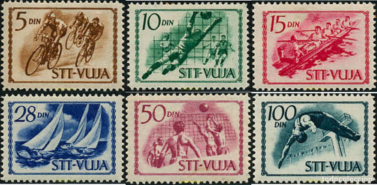 Sellos: 48314 MNH TRIESTE Zona B 1952 DEPORTES